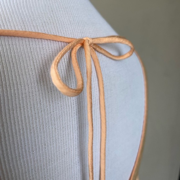 ☘️ H&M Semi-sheer Mini Dress/ Tunic in Pale/ Pastel Orange, M - Picture 5 of 15